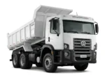 Arriendo de camiones tolva Volkswagen y Shacman para retiro de escombros, movimiento de tierras y transporte de áridos. Cotice con Servisan.