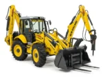 Arriendo de retroexcavadoras New Holland y JCB. Equipos con martillo hidráulico y horquillas para excavación y demolición. Cotice con Servisan.
